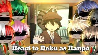 mha/bnha react to Deku as Ranpo Edogawa ll Golden_scar react