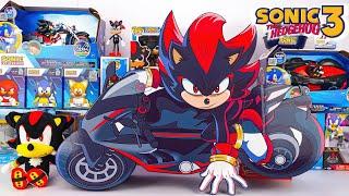 Sonic The Hedgehog 3 Movie Toys Unboxing Review | Shadow with Motorcycle Box