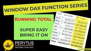 How new WINDOW DAX functions makes running total super easy in Power BI