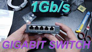 Gigabit Switch Gives Blazing Speeds