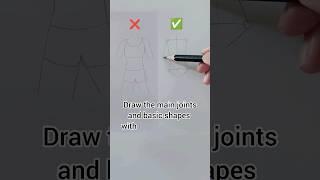 How to draw the anime body (girl) - Do and Don't #howtodrawanime #animetutorial #howtodraweasy