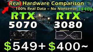 RTX 5070 vs RTX 3080 | REAL Test in 11 Games | 1440p | Rasterization, Ray Tracing, DLSS 4 MFG | AM4