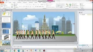 Walking Man Animation in PowerPoint | Powerpoint Animation Tutorial