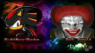 [MUGEN] NightMare-Shadow (12P) VS Team K-Dark Donald