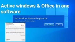 How to active windows 11,10 8.1 & Office 365,21,19,16,& office10 in one software.