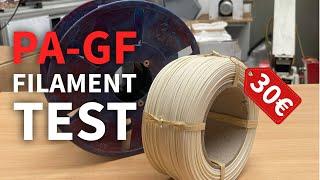 Glasfaser Nylon Filament für nur 30€: Qitech Recycling-PA-GF getestet!