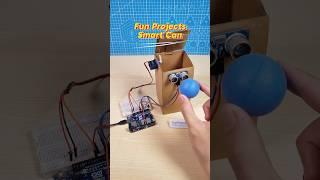 Smart Trash Can Prototype with Arduino #diy #arduino #stem #tech #engineering #arduinoproject