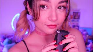 ASMR Tingly Tascam Tapping & Repeating 'Relax' | Mouth Sounds, Tongue Clicking