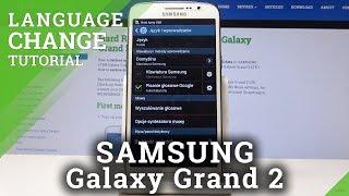 How to Change Language in SAMSUNG Galaxy Grand 2 - Language Settings