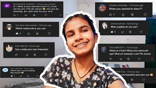 Q & A FOR THE FIRST TIME| Anjali Beniwal Art