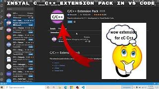 How To Install C C++ Extension Pack  in Visual Studio Code || By BDM Captain