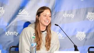 Kate Douglass & Alex Walsh FULL 200 IM Press Conference