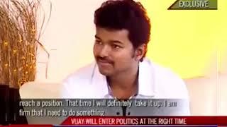 Rare Video - Actor Vijay About his Political Entry | Well planned Politician Vijay