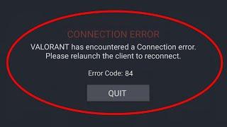 How to Fix Valorant Error VAN 84 | Valorant Error Code: 84 - [2020]