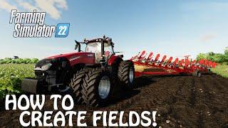 HOW TO CREATE FIELDS in Farming Simulator 2022 | MAKING BIG FIELDS | FS22 | PS4 | PS5 | Xbox