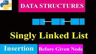 Inserting/Adding Elements Before The Given Node in The Linked List | Python Program