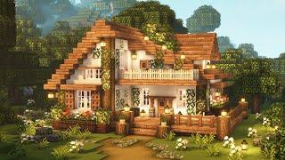 [Minecraft]  Aesthetic Cottagecore House Tutorial / Cottage / Mizuno's 16 Craft Resource Pack