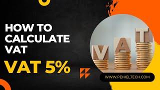 How to calculate VAT in UAE - Free Online VAT Calculator