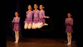 Танец со скакалками, Ансамбль "Школьные годы", Dancing with skipping ropes, ensemble "School years"