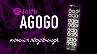 Jolin AGOGO / 8 channel LPG, mod matrix, mixer, saturator, ... / extensive playthrough