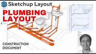 Sketchup 3D Plumbing Layout and Isometric  Series Part-1