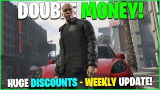 $2,000,000 CONTRACT & DLC NEWS! GTA ONLINE WEEKLY UPDATE - DOUBLE MONEY & LOTS OF DISCOUNTS!