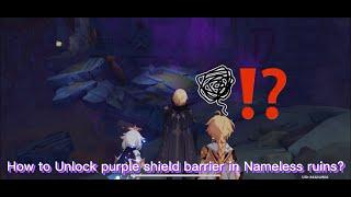 Nameless ruins barrier | "Requiem of the echoing Depths" | Underground chasm quest #genshinimpact