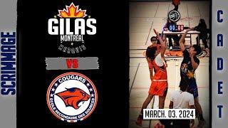 Gilas Montreal Marquis vs. Cougars E.S. des Sources (cadet scrimmage)