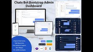 Chat Bot  Admin - WebApp Template With Dashboard Design