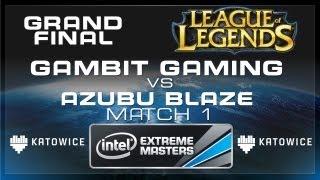 Azubu Blaze vs Gambit Gaming - Match 1 - Grand Final - IEM Katowice League of Legends [Full HD]