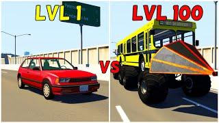 Level 1 Rookie VS Level 100 Boss #3 - BeamNG Drive