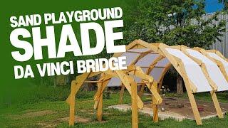 모래놀이터 그늘막 다빈치다리 Building the davinci bridge sand Playground Shade