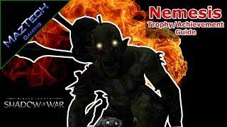 Middle Earth Shadow of War - Nemesis Trophy / Achievement - Fight a Captain 3 Times Without Killing