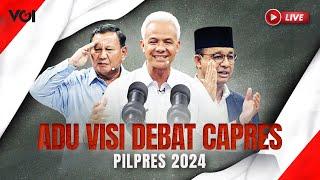 LIVE: Debat Ketiga Capres 2024, Anies Baswedan, Prabowo Subianto dan Ganjar Pranowo