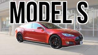 Tesla Model S: Vossen HF-5 Gloss Black Wheels