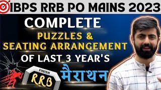 IBPS RRB PO MAINS 2023 Puzzles Asked In Last 3 Years || By Dhruva Sir