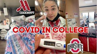 I got covid in college & sent to a hotel vlog | crazy experience | OSU