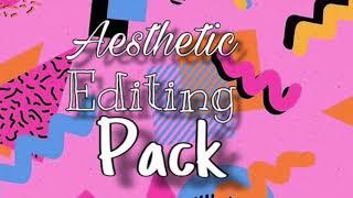 AESTHETIC EDITING PACK| Green Screen + Fonts