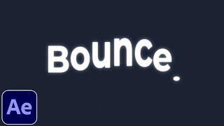 Smooth Bouncy Text Animation Tutorial in After Effects | Overshoot Bounce | No Plugins