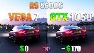 Ryzen 5 5600G (VEGA 7) vs GTX 1050 - Test in 8 Games