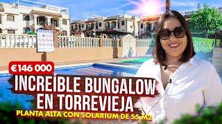 Bungalow en Torrevieja planta alta con solarium 55 m2. Inmobiliaria en la Costa Blanca España