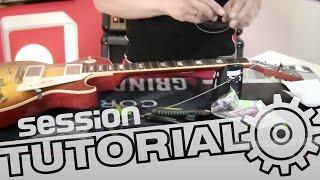 Saiten einer E-Gitarre wechseln | session Tutorial