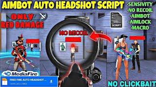 Free Fire Auto Headshot Config File Macro Aimbot + No Recoil Regedit ‼️ Antiban VIP Script 