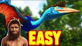 Easy Solo Tame Quetzal in ARK Survival Evolved:  Best NEW Method