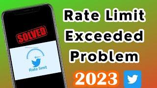 How to fix rate limit exceeded twitter | Rate limit exceeded twitter iPhone | New Update