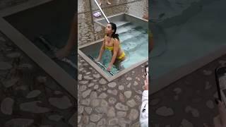 GIRLS BATHE IN ICE WATER /EPIPHANY BATHING! New |#113 КРЕЩЕНСКИЕ КУПАНИЯ 2024 |Winter Swim #shorts