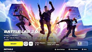 How to Play Battle Lab in Fortnite Chapter 5 Map Code & Creative Code 2024!