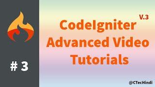 #3 CodeIgniter 3.x Advanced Tutorial - Create My Controller, Include Bootstrap 4 and autoload helper