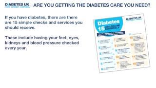 Diabetes UK - are you getting the diabetes care you need?