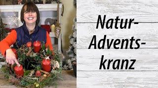 Adventskranz aus Naturmaterialien - Advent DIY